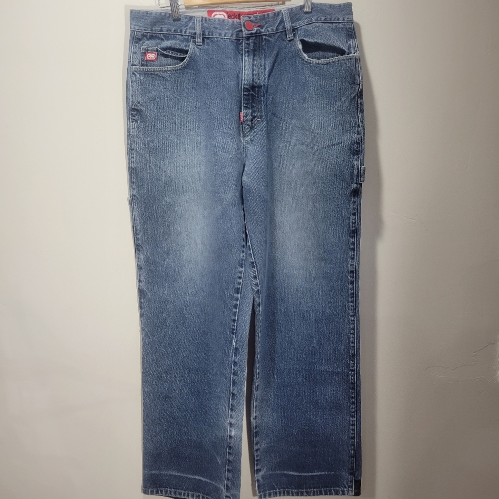 ECKO UNLTD eckō.complex Denim Foundry Loose Cargo Fit 38x 30 vintage